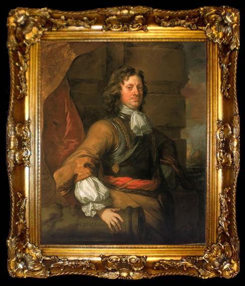 framed  Sir Peter Lely Edward Montagu, 1st Earl of Sandwich, ta009-2